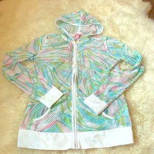 Lilly Pulitzer mesh zip up - XS
